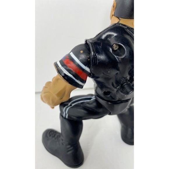 1999 WWF Jakks The Rock "Layin' the Smack Down" Maximum Sweat Series 3 Figure - Picture 7 of 11